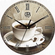 Часы настенные круглые Чашка Кофе фотография