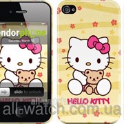 Чехол на iPhone 4s Hello kitty. Yellow “681c-12“ фотография