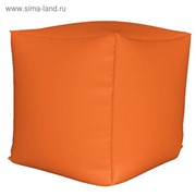 Пуфик Куб мини, ткань нейлон, цвет оранжевый фото