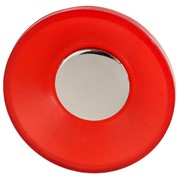 Ручка кнопка PLASTIC 001, пластиковая, красная фото