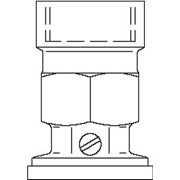 Обратный клапан тип SVI, Ду25, G 1“ВР, G1 1/2“ВР НГ, PN10, латунь, Артикул №: 1070208 фото