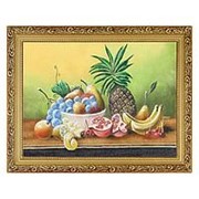 Натюрморт “Фрукты с ананасом“ багет 36х46 см фото