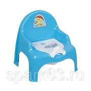 Стульчик детский туалетный п/эт. с крышкой "Dunya" (голубой) (11101)
