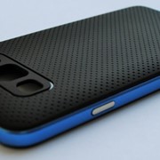Чехол на Самсунг Galaxy A3 A300H SGP Case Силикон Черный Синий фото