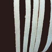 Тесьма-резинка эластичная 3 мм, 5 мм, 10 мм белая  фото
