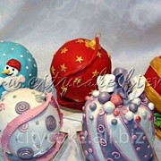 Пирожное детское Новогодние игрушки №019 код товара: 2-10-019 фото