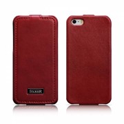 Чехол iCarer для iPhone 5/5S Luxury Red (flip) фотография