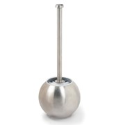 Ерш для унитаза ЛАЙМА, с подставкой в форме шара, нержавеющая сталь, матовый, 601617 фотография