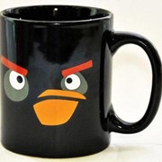 Кружка керамическая Angry Birds черная птичка