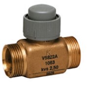 V5822A1022 2-х ходовой линейный клапан, конич. упл. DN15, Kvs 0.4, 6.5мм, 2...120 °C