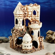 Декорация для аквариума “Крепость с тремя башнями“, 11 х 19 х 24 см фото