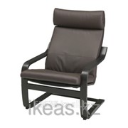 Кресло черно-коричневый, Глосе Робуст темно-коричневый ПОЭНГ фотография