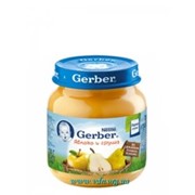 Пюре Gerber 130г яблоко, груша с 4мес фото