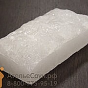 Кирпич белой гималайской соли 200х100х50 мм (одна сторона натуральная, арт. SZ1RW)