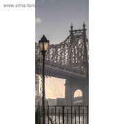Фотообои “Мост в сиреневом тумане“ С-018 (1 полотно), 95x220 см фотография