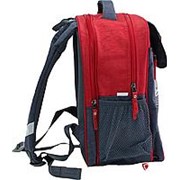 Школьный рюкзак 'Отличник' 0058070 красный с синим машина джип фото