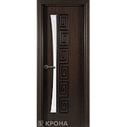Дверь межкомнатная ГРЕЦИЯ Шпон со стеклом фотография