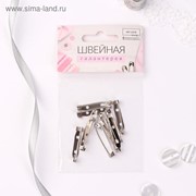 Основа для броши, 30 мм, 2 отверстия, 10 шт, цвет серебряный фото