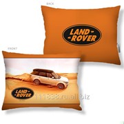 Подушка Land Rover оранжевая с рисунком фотография