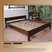 Кровать Эконом - 2, тумбочки, комод (массив - сосна, ольха, дуб)