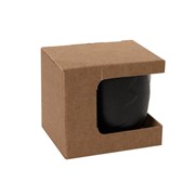 Коробка для кружки 13627, 23502, размер 12,3х10,0х10,8 см, микрогофрокартон, коричневый фотография