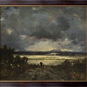 Картина Закат в Оверни, Руссо, Теодор фото