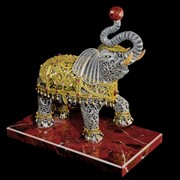Эксклюзивная скульптура Слон (серебро 925)