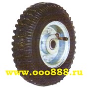 Пневматическое колесо с ниппелем для тележек и тачек PR-1400 8“ x 2.50-4 фото