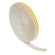 Уплотнитель резиновый TUNDRA krep, профиль D, размер 9 х 8 мм, белый, в упаковке 10 м фото