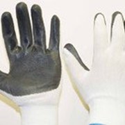 Перчатки нейлоновые с нитриловым покрытием эконом фотография