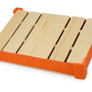 Подарочная деревянная коробка, оранжевый фото