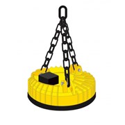 Электромагнит грузоподъемный круглый ДКМ180СТА для перегрузки скрапа, слябов и листовой стали фото