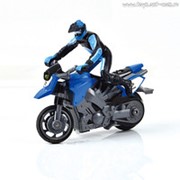 Мотоцикл и/к Mioshi Tech “Спидвей“ (9 см, трюки, свет, фигурка, USB кабель, бат., в ассорт.) фотография