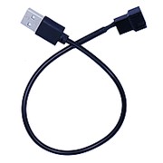 5 В USB - 4-контактный кабель адаптера питания с оплеткой для вентилятора ПК Коннектор 30 см Компьютер Чехол фото