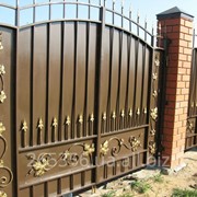 Ворота декоративные металлические фото