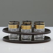 Мини-бар 'Гравировка' 6 предметов, овал 50 мл фото