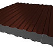 Профнастил НС-10 0,45мм Шоколадно-коричневый RAL8017 фотография