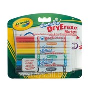 98-5807 Crayola смываемые фломастеры Dry Erase 6 штук фотография