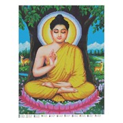 Авторская схема для вышивки бисером большого размера “Будда“ фото