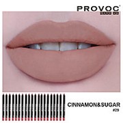 Полупермаментный гелевый карандаш для губ Provoc #29 Cinnamon&Sugar фото