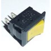 Выключатель KCD5-101, без подсветки 220V, желтый (2ноги), 250V (ON-OFF) супер малый фото