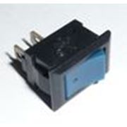 Выключатель KCD5-101, без подсветки 220V, синий (2ноги), 250V (ON-OFF) супер малый фото