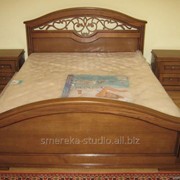 Кровать Алла. Деревянные кровати (дуб) фотография