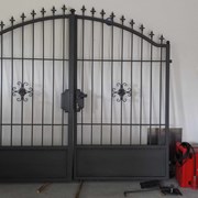 Ворота металлические сварные, кованные фото
