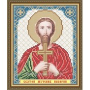 Рисунок на ткани для вышивания бисером “Святой Мученик Назарий“ VIA5109 фото