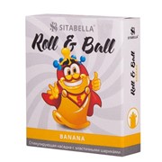 Стимулирующий презерватив-насадка roll & ball banana Sitabella 1424 фото