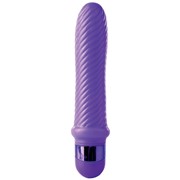 Фиолетовый ребристый вибромассажер grape swirl vibe - 15,8 см. Pipedream Pd1979-12 фотография