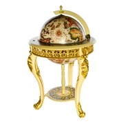 Декоративный глобус-бар “Барокко“ напольный большой, сфера 45 см., Ptolemaeus фото