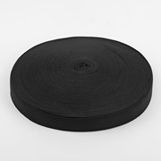 Лента эластичная, 25 мм, 25 ± 1 м, цвет чёрный фото
