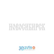 Наклейка на заднее стекло вырез. (плоттер) S-004 “Новосибирск“ (120х630) цвет белый (уп. 1 шт.) A-STICKER фото